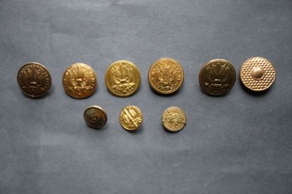 État-major - Lot of buttons from various...