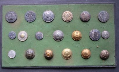 Eaux et forêts - Lot of buttons from the...