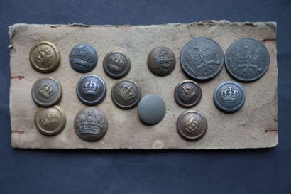 Germany - Lot of military buttons from the...