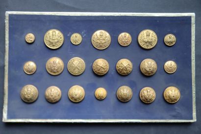 Officiers généraux - Lot of buttons from...