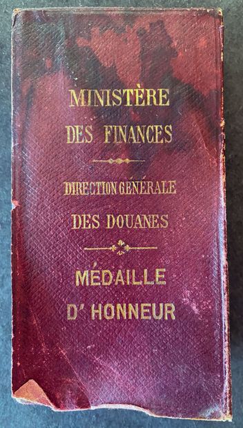 Médaille d'honneur des Douanes, 1897, silver...
