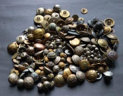Army - Large lot of military buttons from...