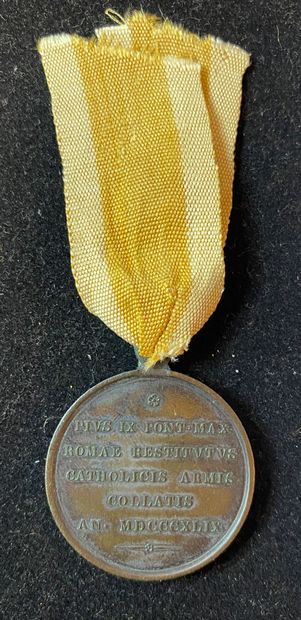 États pontificaux - Médaille du Siège de...