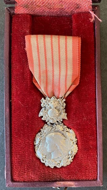 Médaille d'honneur des Douanes, 1897, silver...