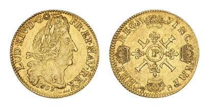 LOUIS XIV (1643-1715)
Louis d'or aux quatre...