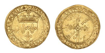 FRANÇOIS Ier (1515-1547)
Écu d'or au soleil,...