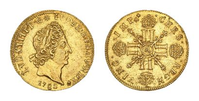 LOUIS XIV (1643-1715)
Half gold louis with...