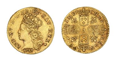 LOUIS XV (1715-1774)
Quart de louis d'or...