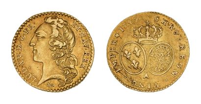 LOUIS XV (1715-1774)
Demi louis d'or au bandeau....
