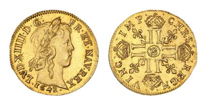 LOUIS XIV (1643-1715)
Louis d'or à la mèche...