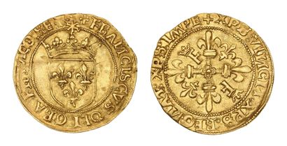 FRANÇOIS Ier (1515-1547)
Écu d'or au soleil,...