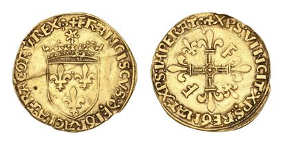 FRANÇOIS Ier (1515-1547)
Écu d'or au soleil,...
