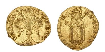 PRINCIPAUTÉ d'ORANGE: Raymond V (1340-1393)
Gold...