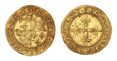 FRANÇOIS Ier (1515-1547)
Écu d'or au soleil,...