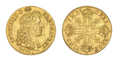 LOUIS XIV (1643-1715)
Louis d'or à la tête...