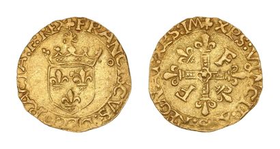 FRANÇOIS Ier (1515-1547)
Demi écu d'or au...