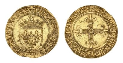 CHARLES VIII (1483-1498)
Écu d'or au soleil....