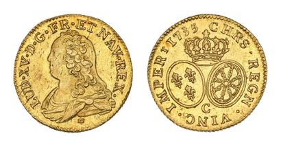 LOUIS XV (1715-1774)
Louis d'or aux lunettes....