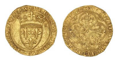 CHARLES VII (1422-1461)
Golden shield. Saint-André-de-Villeneuve-les-Avignon...