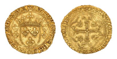 LOUIS XI (1461-1483)
Gold shield with crown....