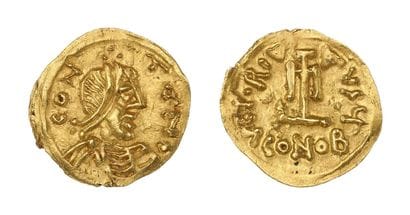 CONSTANT II (641-668)
Gold tremissis. Imitation...