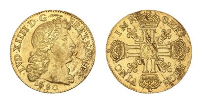 LOUIS XIV (1643-1715)
Louis d'or à la tête...