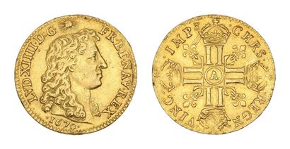 LOUIS XIV (1643-1715)
Louis d'or à la tête...
