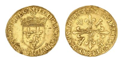 FRANÇOIS Ier (1515-1547)
Écu d'or au soleil,...