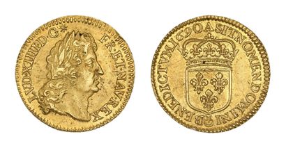 LOUIS XIV (1643-1715)
Half gold louis with...