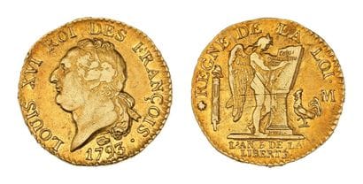 CONSTITUTIONAL PERIOD
Gold Louis of 24 pounds....