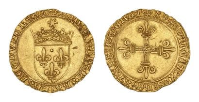 CHARLES VIII (1483-1498)
Écu d'or au soleil....