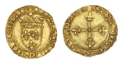 CHARLES VIII (1483-1498)
Écu d'or au soleil....
