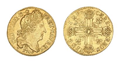 LOUIS XIV (1643-1715)
Half gold louis with...