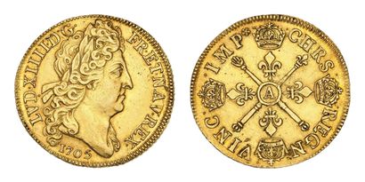 LOUIS XIV (1643-1715)
Double gold louis with...