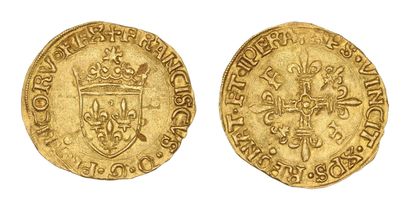 FRANÇOIS Ier (1515-1547)
Demi écu d'or au...