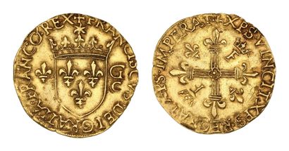 FRANÇOIS Ier (1515-1547)
Écu d'or au soleil,...