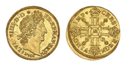 LOUIS XIV (1643-1715)
Louis d'or aux huit...