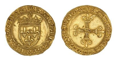 CHARLES VIII (1483-1498)
Écu d'or au soleil....