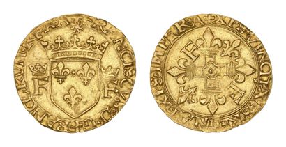 FRANÇOIS Ier (1515-1547)
Écu d'or au soleil,...