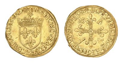 FRANÇOIS Ier (1515-1547)
Écu d'or au soleil,...