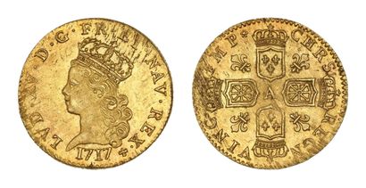 LOUIS XV (1715-1774)
Half louis d'or de Noailles....