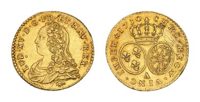 LOUIS XV (1715-1774)
Demi louis d'or aux...