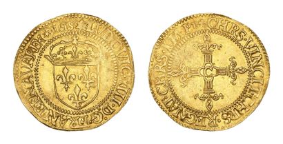 LOUIS XIII (1610-1643)
Gold shield with sun,...