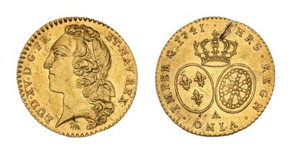LOUIS XV (1715-1774)
Demi louis d'or au bandeau....