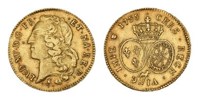 LOUIS XV (1715-1774)
Double louis d'or au...