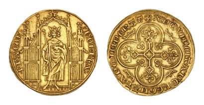 CHARLES IV (1322-1328)
Royal d'or. 4,18 g.
Le...