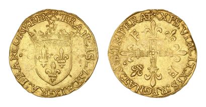 FRANÇOIS Ier (1515-1547)
Écu d'or au soleil,...