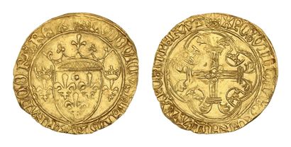 LOUIS XI (1461-1483)
Gold shield with crown....