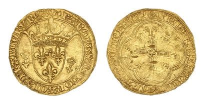 CHARLES VII (1422-1461)
New shield. La Rochelle...