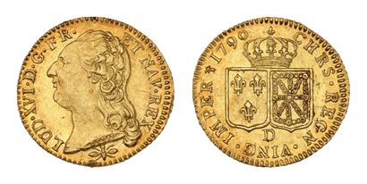 LOUIS XVI (1774-1793)
Louis d'or au buste...
